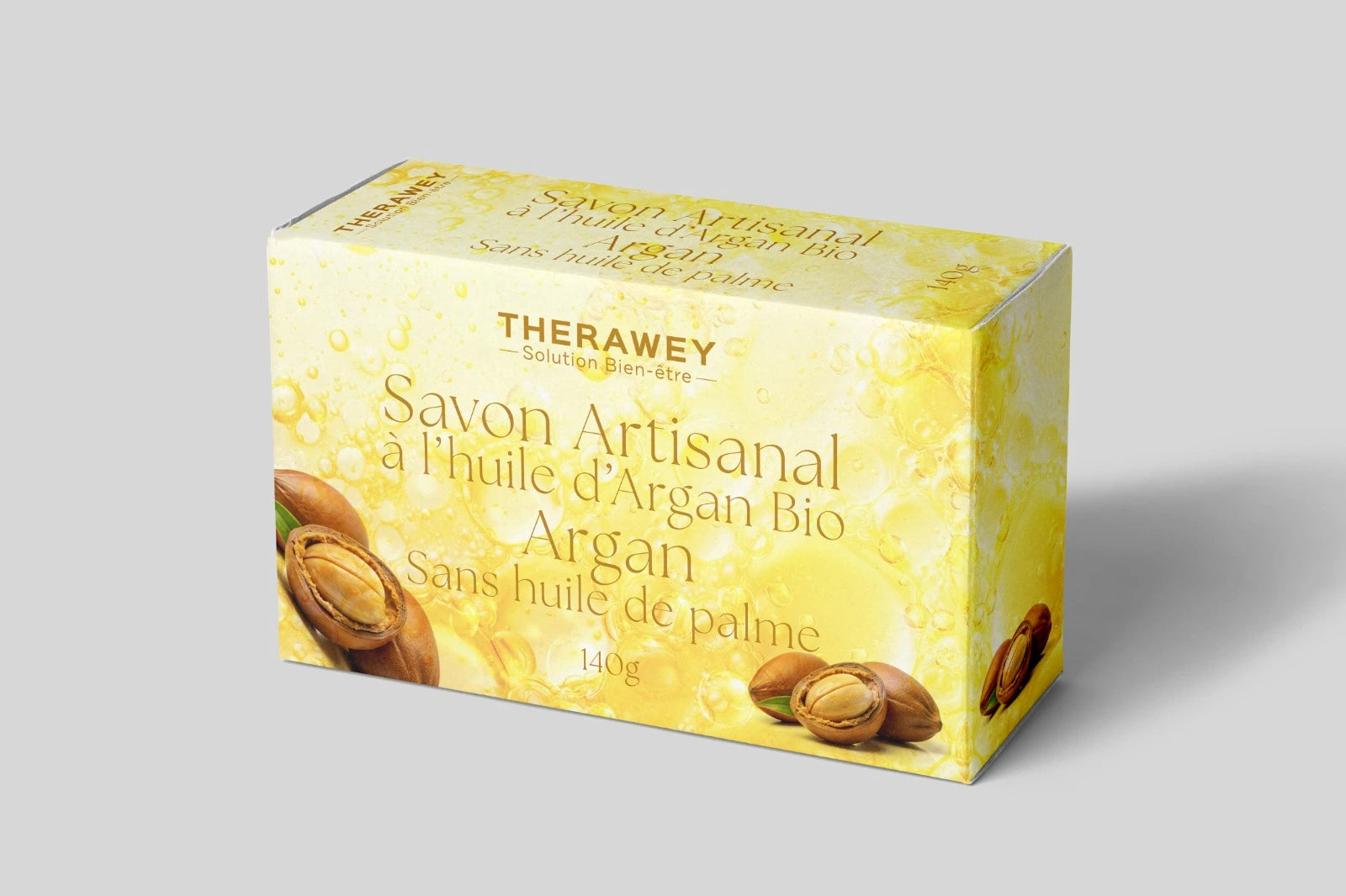 Savon artisanal au citron, yuzu et ortie, à l’huile d’argan bio, sans huile de palme, tonifiant et purifiant.